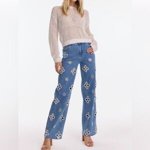 For Her NYC ***SOLD
Pearl and embroidered High rise 
New With Tags